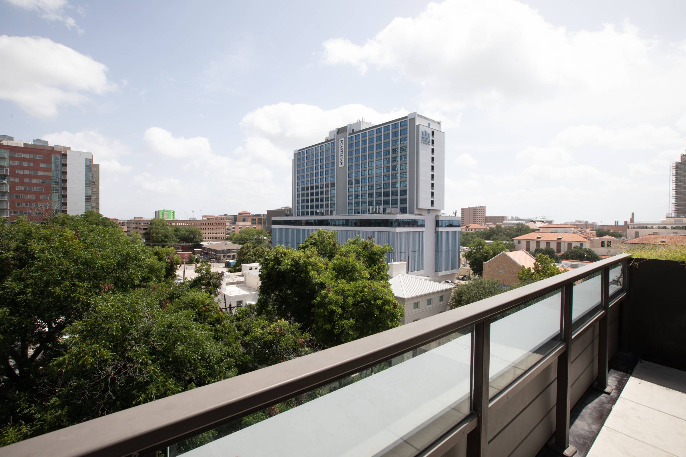 View from Skyloft Austin toward West Campus and the University of Texas.